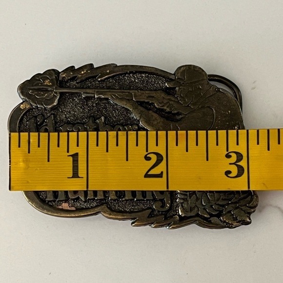 Vintage The Great American Buckle Company  “I’d Rather Be Hunting” Brass Buckle - Picture 9 of 10
